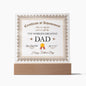 World's Greatest Dad Achievement - Square Acrylic Plaque
