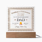 World's Greatest Dad Achievement - Square Acrylic Plaque