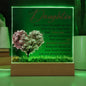 To My Daughter - Every Time You Light Up This Lamp - Square Acrylic Plaque