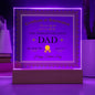World's Greatest Dad Achievement - Square Acrylic Plaque
