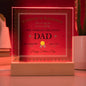 World's Greatest Dad Achievement - Square Acrylic Plaque