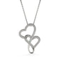 To my daughter - Strength - Double Heart Necklace - JustFamilyThings
