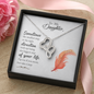 To my daughter - Sometimes the smallest step - Double Heart Necklace - JustFamilyThings