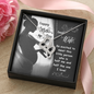 Happy Mother's day dear wife - Double Heart Necklace - JustFamilyThings