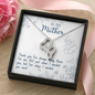 To My Mom - thank you for always being there - Double Heart Necklace - JustFamilyThings