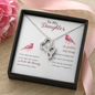 To my daughter - Some days are better - Double Heart Necklace - JustFamilyThings
