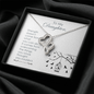 To my daughter - Strength - Double Heart Necklace - JustFamilyThings