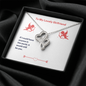 To My Lovely Girlfriend (Valentine's) - Double Heart Necklace - JustFamilyThings