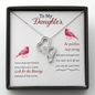 To my daughter - Some days are better - Double Heart Necklace - JustFamilyThings