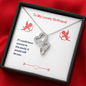 To My Lovely Girlfriend (Valentine's) - Double Heart Necklace - JustFamilyThings
