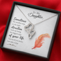 To my daughter - Sometimes the smallest step - Double Heart Necklace - JustFamilyThings