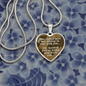 Being away from you - Graphic Heart Necklace - JustFamilyThings