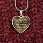Being away from you - Graphic Heart Necklace - JustFamilyThings
