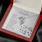 To my daughter - Strength - Double Heart Necklace - JustFamilyThings