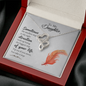 To my daughter - Sometimes the smallest step - Double Heart Necklace - JustFamilyThings