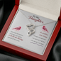 To my daughter - Some days are better - Double Heart Necklace - JustFamilyThings
