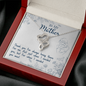 To My Mom - thank you for always being there - Double Heart Necklace - JustFamilyThings