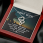 to my Army wife - Double Heart Necklace - JustFamilyThings