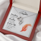 To my daughter - Sometimes the smallest step - Double Heart Necklace - JustFamilyThings