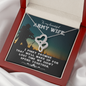 to my Army wife - Double Heart Necklace - JustFamilyThings