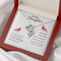 To my daughter - Some days are better - Double Heart Necklace - JustFamilyThings