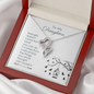 To my daughter - Strength - Double Heart Necklace - JustFamilyThings