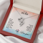 To My Dog Mom - I’m so happy you're my dog mom - Double Heart Necklace - JustFamilyThings