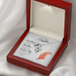 To my daughter - Sometimes the smallest step - Double Heart Necklace - JustFamilyThings