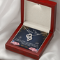 to my Police wife - Double Heart Necklace - JustFamilyThings