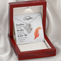 To my daughter - Sometimes the smallest step - Double Heart Necklace - JustFamilyThings