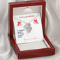 To My Lovely Girlfriend (Valentine's) - Double Heart Necklace - JustFamilyThings