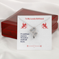 To My Lovely Girlfriend (Valentine's) - Double Heart Necklace - JustFamilyThings