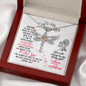 To Daughter from mom - Loving and Breathing - Dragonfly Necklace - JustFamilyThings