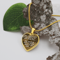 Being away from you - Graphic Heart Necklace - JustFamilyThings
