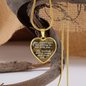 Being away from you - Graphic Heart Necklace - JustFamilyThings