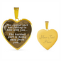 Being away from you - Graphic Heart Necklace - JustFamilyThings