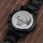 I Hooked The Best Dad - Black Chronograph Watch - JustFamilyThings