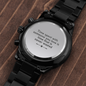Time Spent With Someone You Love - Black Chronograph Watch - JustFamilyThings