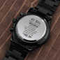 To My Man - Black Chronograph Watch - JustFamilyThings