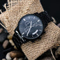 To My Husband, I Love You - Black Chronograph Watch - JustFamilyThings