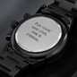 For Those Who Love Time Is Eternal - Black Chronograph Watch - JustFamilyThings