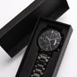 Gift To Police Dad From Daughter - Black Chronograph Watch - JustFamilyThings