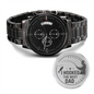 I Hooked The Best Dad - Black Chronograph Watch - JustFamilyThings