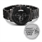 Great Fisherman Better Dad - Black Chronograph Watch - JustFamilyThings