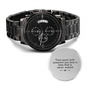 Time Spent With Someone You Love - Black Chronograph Watch - JustFamilyThings