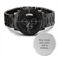 For Those Who Love Time Is Eternal - Black Chronograph Watch - JustFamilyThings