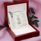 To my daughter from mom - I wish you the strength - Giraffe Necklace - JustFamilyThings