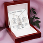 To my daughter from mom - wherever your journey in life may take you - Giraffe Necklace - JustFamilyThings