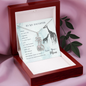 To my daughter from mom - When we can't be - Giraffe Necklace - JustFamilyThings
