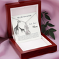 To my daughter from mom - Never forget that I love you - Giraffe Necklace - JustFamilyThings